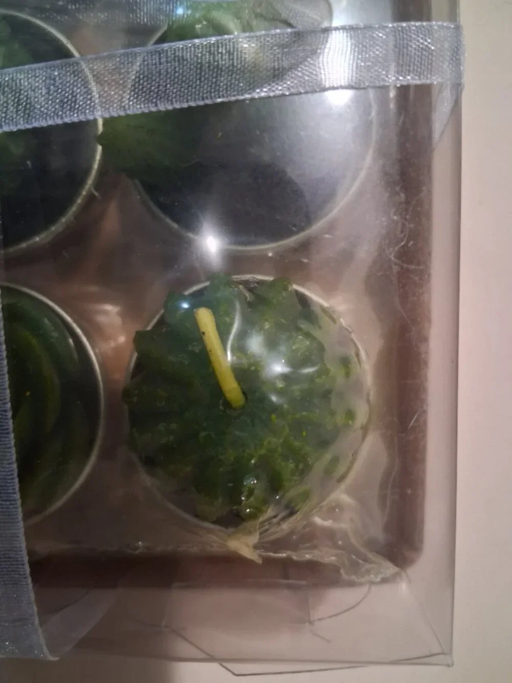 Cactus Tealight Candles, 2 sets of 6 unique styles, 1 set in box, 1 not in box